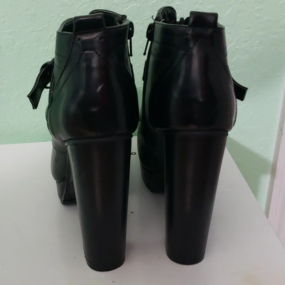 LEILA STONE black high shoes - Picture 4 of 15